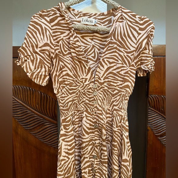 Lokoa The Label Print Dress Small - Picture 2 of 8
